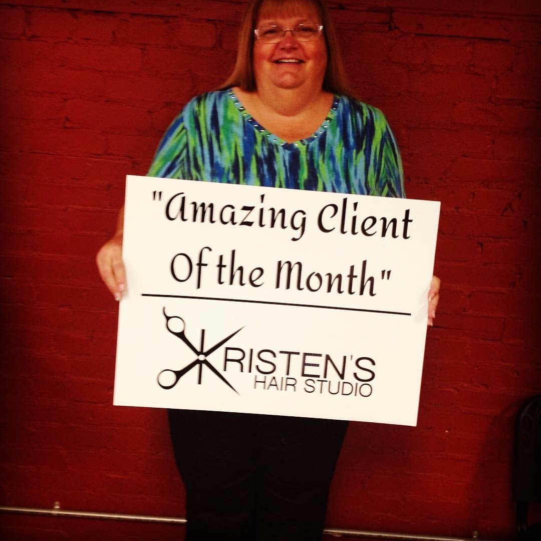 Julie Amazing client of the Month
